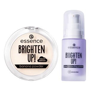 【百补】艾森丝essence香蕉粉饼40/50控油遮瑕+无暇妆前乳组合装