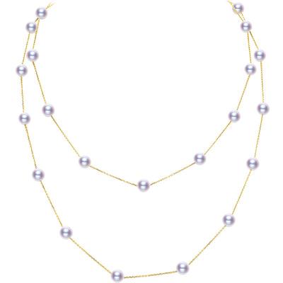 海蒂珠宝眩目6-6.5mm强光项链