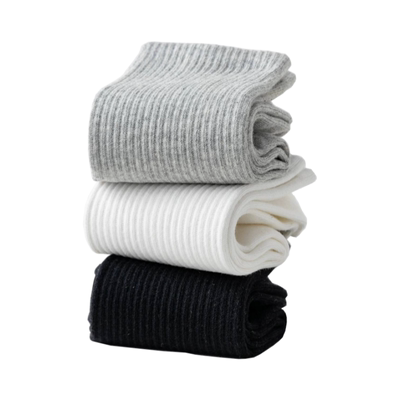 袜子男款中筒秋冬男生青少年运动袜防臭吸汗男士诸暨纯色全棉长袜