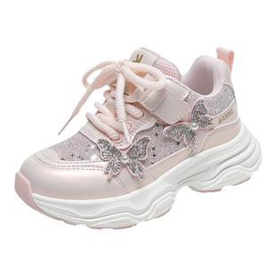 安奈儿女童运动鞋老爹鞋2026新款春秋炸街爆款儿童鞋子女孩公主鞋