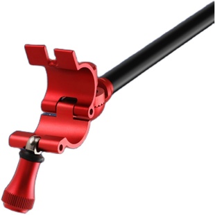 通用炮台后挂天线铝合金防脱竿挂防滑架杆配件全金属鱼竿钓鱼支架