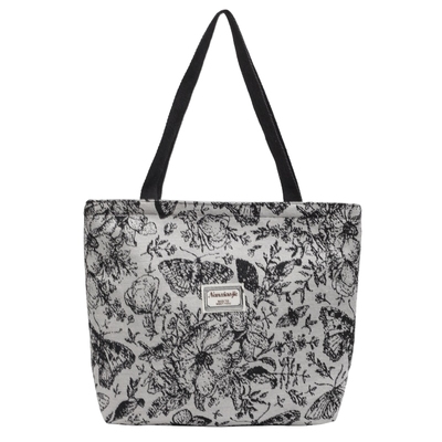 大容量单肩手提包女2024新款帆布包女ins百搭购物通勤托特包女包