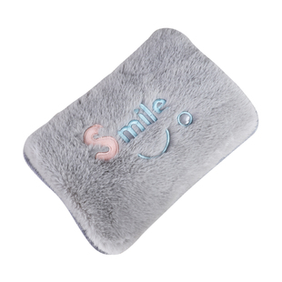 防爆双插手热水袋充电式暖水袋注水毛绒萌萌可爱学生女卡通暖手宝