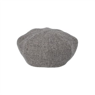 日本正品CA4LA冰冰同款灰色羊毛贝雷帽女 八角帽画家帽DOU01817