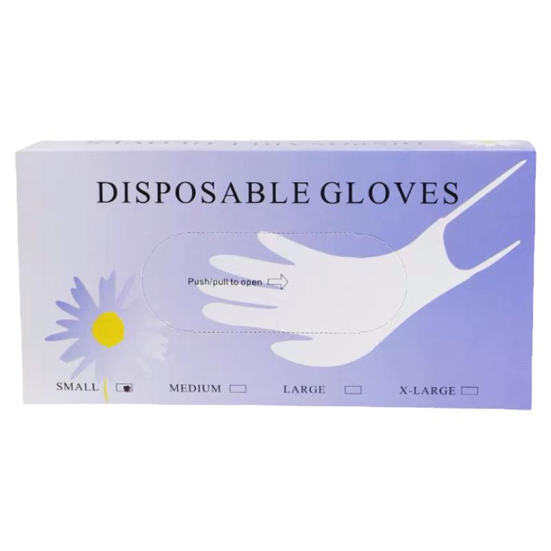 纹绣一次性手套美容院工作检查pvc无粉透明乳胶橡胶家用手套用品