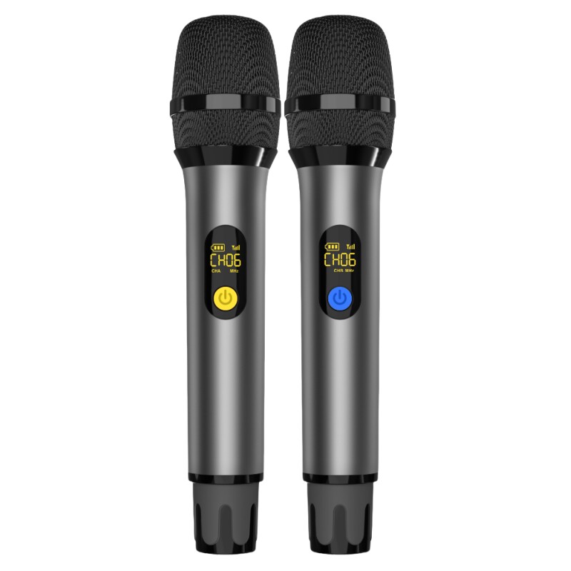 DSP防啸叫万能无线话筒专业舞台演出直播k歌手持通用麦克风一拖二