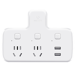 公牛1分2插座转换器一转二多孔电源插头一变二家用插线板插排插板