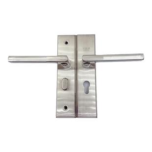 带钥匙不锈钢单舌锁木门室内140孔距房门锁浴室玻璃平开门卫浴锁