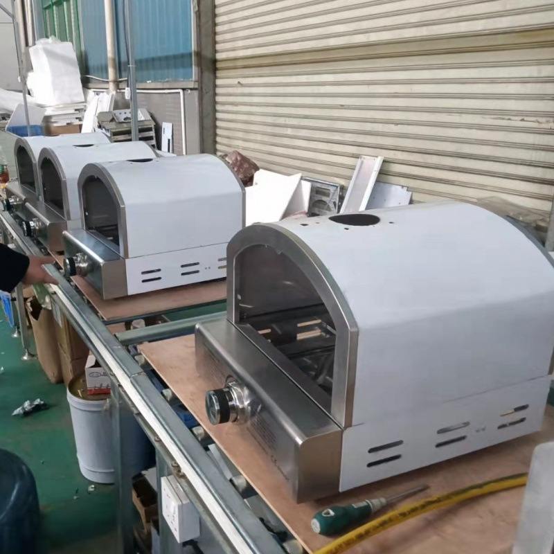 商用燃气披萨炉全自动烤面包机烤双面摆摊台式恒温加热双层烤饼炉