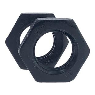 10级高强度六角薄螺母发黑10H扁螺帽GB6172标准牙6173细牙M8-42