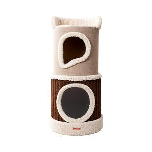 【petstar_双层猫窝】猫爬架猫树一体剑麻桶保暖封闭式四季猫别墅