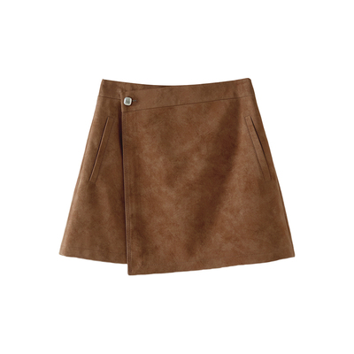 秋季新款不规则设计百搭高腰短裙