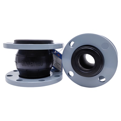 橡胶法兰软接头避震喉伸缩膨胀节水泵软连接DN65 80 100 150 200