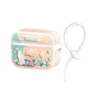 可爱动物园泡泡珠磁吸耳机保护套