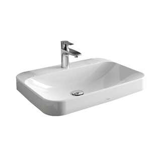 TOTO台上盆LW5615B/5616CB家用桌上式智洁单孔洗脸洗手面盆 (07)