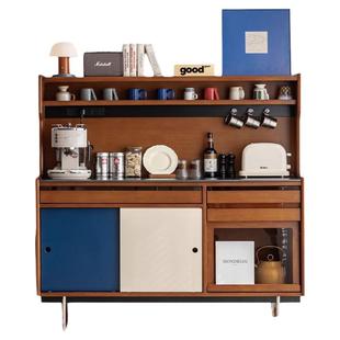 出乎生活密斯餐边柜岩板客厅储物靠墙一体置物柜家用收纳柜咖啡柜