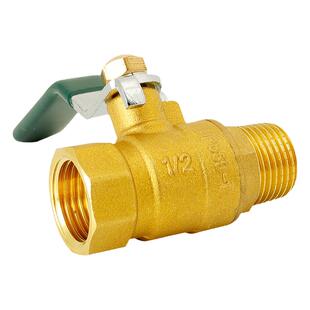 气动球阀内外丝1寸热水器水管阀门dn15开关6分全铜四分铜球芯