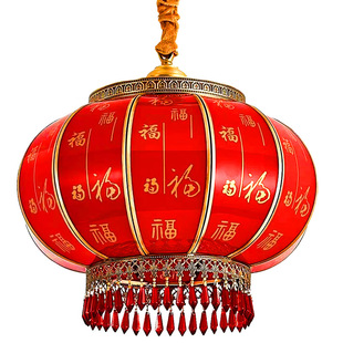 全铜灯笼阳台别墅入户大门口中式宫灯户外防水乔迁过年红灯笼吊灯