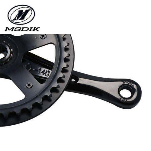 MSDIK小折叠车牙盘14 16 20寸铝合金曲柄牙盘140mm单速菱孔牙盘齿
