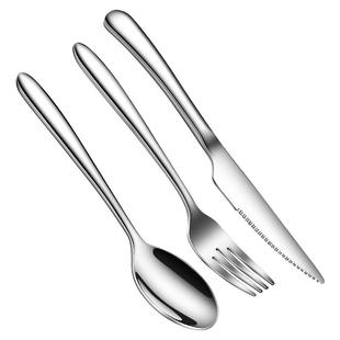 316不锈钢牛排刀叉儿童套装欧式家用西餐餐具两件套刀叉勺三件套