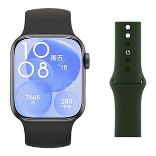 适用于华为watchFit4手表带fit4Pro反扣硅胶腕带新款huawei智能运动手表fit3/4男女高级感亲肤替换手环带夏
