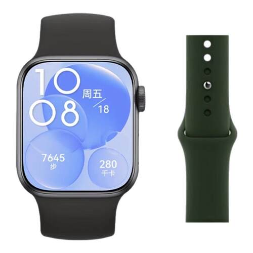 适用于华为watchFit5手表带fit5/4Pro反扣硅胶腕带新款huawei智能运动手表fit3/4男女高级感亲肤替换手环带夏