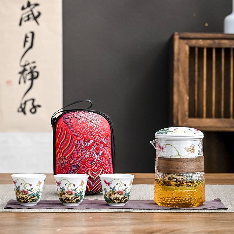 便携旅行茶具套装随身收纳杯实用商务风中国礼品企业快开业伴客手