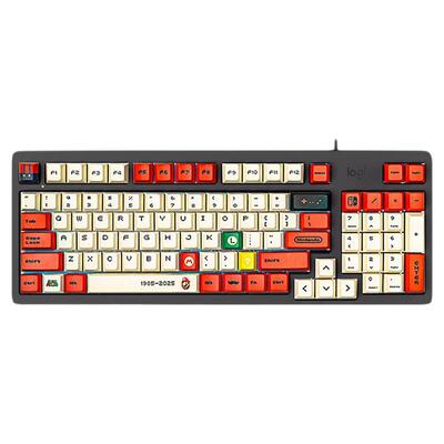 罗技K848有线客制化机械键盘热插拔静音轴电脑电竞游戏办公用K845