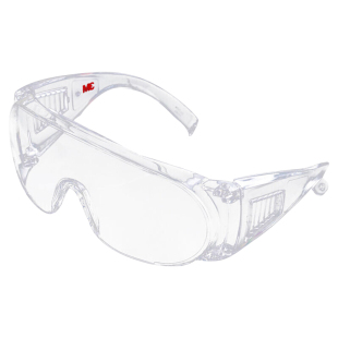 3M护目镜 1611HC访客用防护眼镜防紫外线防刮擦防飞沫喷溅防冲击