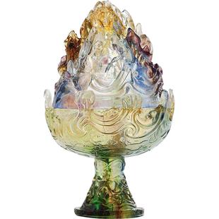 复刻博山炉琉璃香炉家用室内盘香檀香熏香炉香道香薰炉打香篆套装