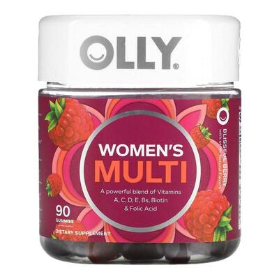 OLLY女性复合维生素ce软糖多维抵抗力浆果味17种家庭营养女性活力