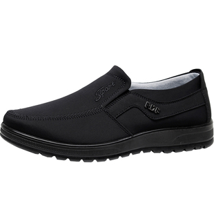 老北京布鞋男款防水透气舒适休闲老人鞋大码防滑轻便中老年爸爸鞋