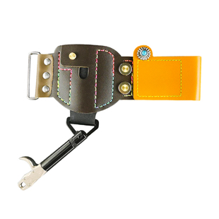 射鱼轮腕带夹鱼镖撒放器一体射鱼渔轮专用打鱼镖防腕牛皮保护腕带