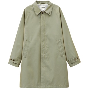 经典卡姆登风衣 日本进口双色面料男士插肩袖宽松版型外套 DAF179