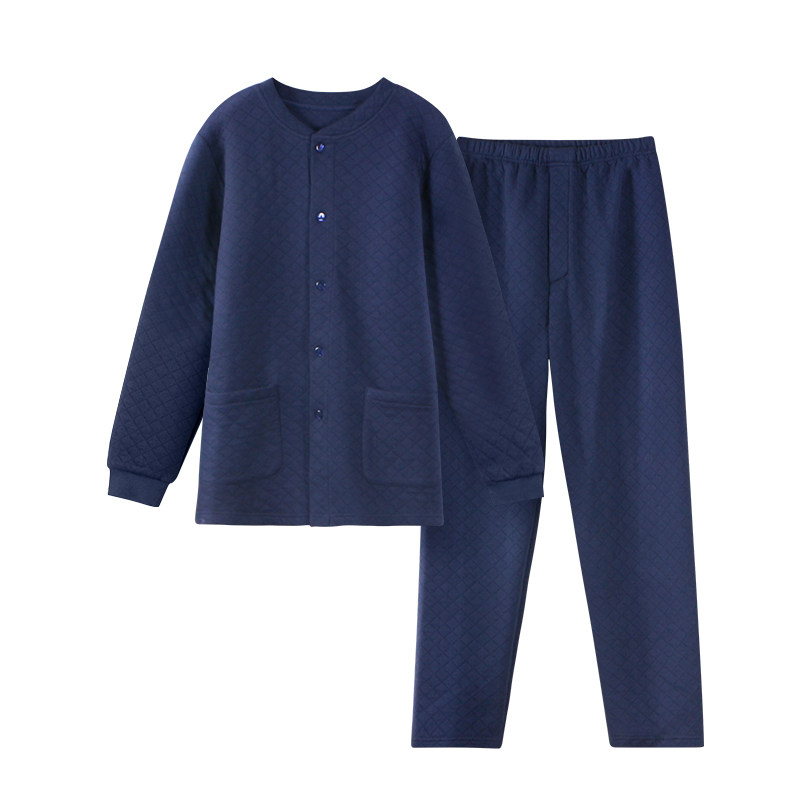 秋冬男士夹棉加厚家居服