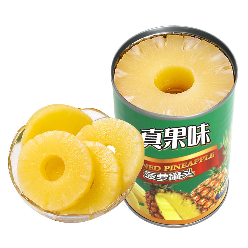 商用整箱菠萝罐头真果味批发炒饭