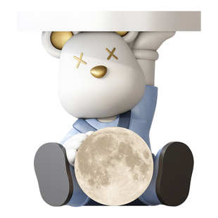 暴力熊客厅落地灯摆件小熊边几托盘电视柜床头柜沙发茶几装饰家居