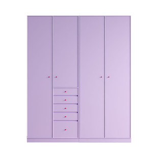 多巴胺ENF级新款衣柜实木定制到顶分段式卧室家用现代简约大衣橱