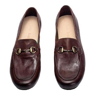 马皮！马皮男士豆豆鞋手工缝线底休闲皮鞋一脚蹬驾车鞋2025新品潮