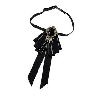 韩版女士领花西装领结男女时尚潮外套正装领结领花校服黑蝴蝶结女