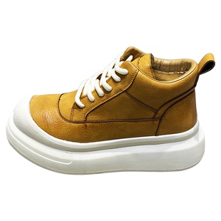 男鞋2025秋冬新款高帮复古休闲鞋加绒保暖时尚厚底增高百搭运动鞋