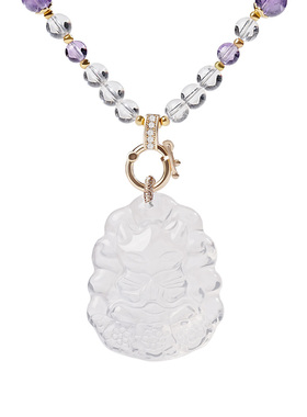 宫里上新九尾狐天然水晶项链