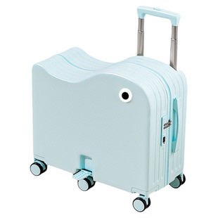 行李箱儿童可坐骑行旅行行李箱拉杆箱可坐可登机新款万向轮密码锁