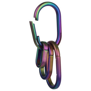 钛合金汽车钥匙圈连接环男适用于奔驰奥迪大众传祺快拆窄边咔啪扣