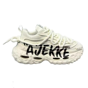 潮牌男鞋2025年秋季新款皮面厚底增高老爹鞋个性时尚网红运动鞋男