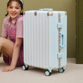 新款 铝框行李箱女24寸高颜值登机旅行箱R结实耐用加厚拉杆