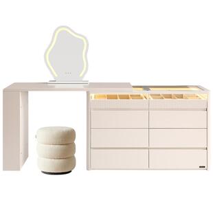 政府补贴全友家居现代简约可伸缩旋转斗柜一体梳妆台卧室化妆桌