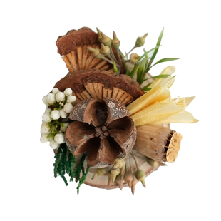 天然植物松果磁力冰箱贴diy配件材料包干花果实装饰团建创意手工