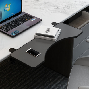 桌面延长板免打孔延伸加长加宽板键盘支架电脑桌子折叠板侧面托架