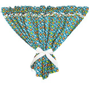 美式窗帘半帘遮光木马柜门帘半帘遮挡柜子杂物帘免打孔粘贴定制